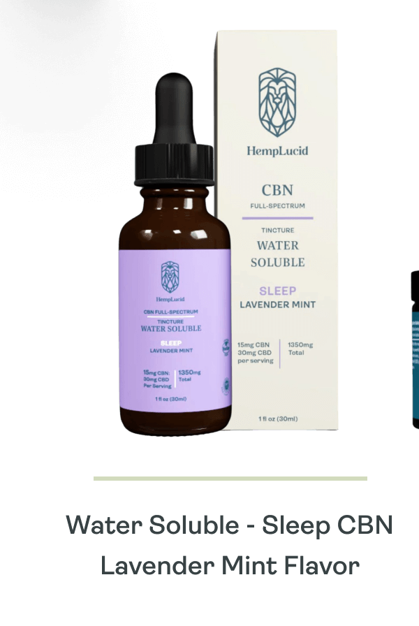 Water Soluble - Sleep CBN - Lavender Mint Flavor