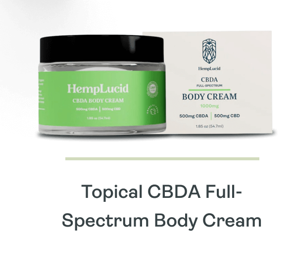 Topical CBDA Full-Spectrum Body Cream