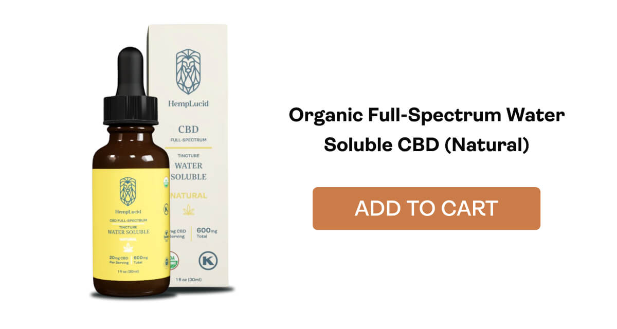 Organic Full-Spectrum Water Soluble CBD (Natural)