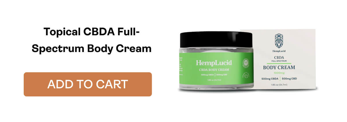 Topical CBDA Full-Spectrum Body Cream