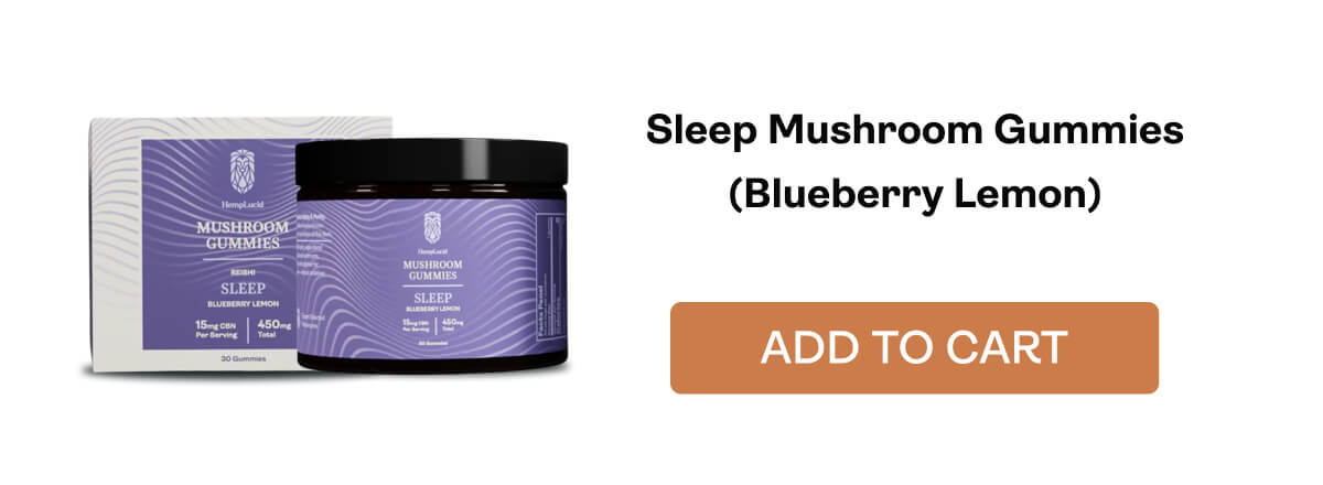 Sleep Mushroom Gummies (Blueberry Lemon)