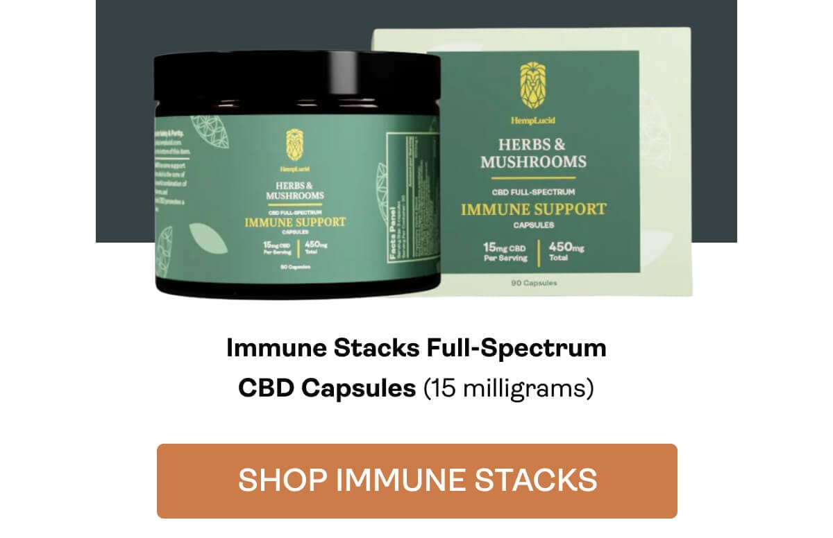 Immune Stacks Full-Spectrum CBD Capsules